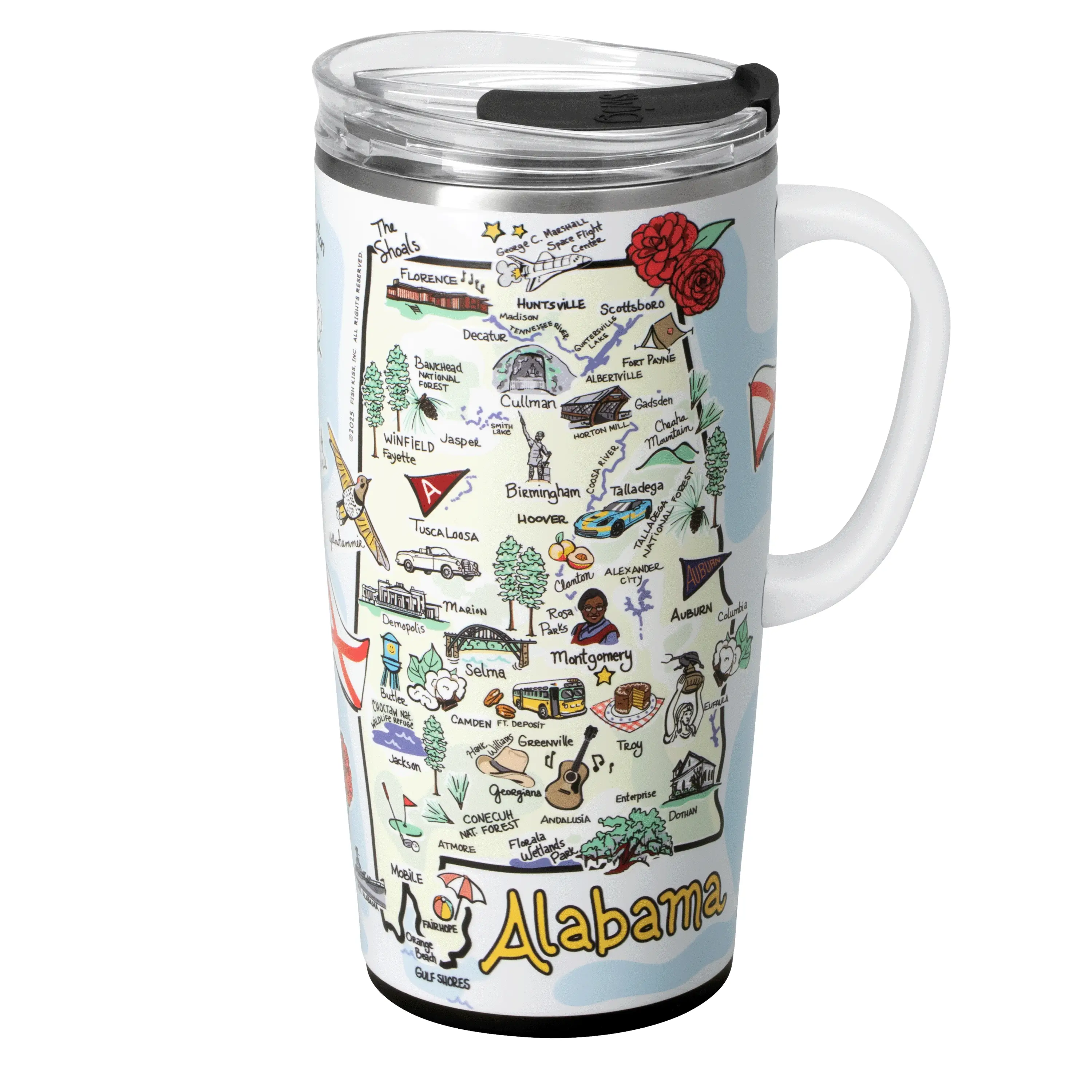Alabama Travel Mug 22oz - Image 3