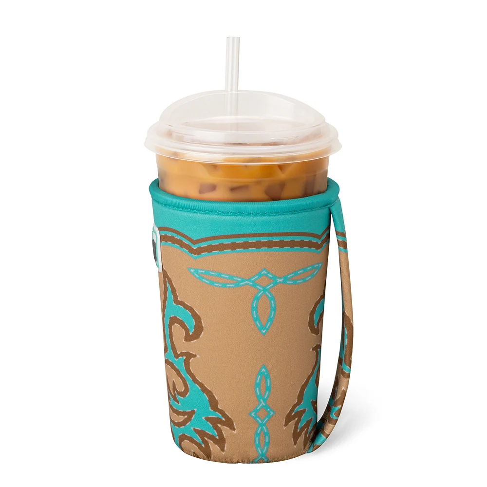 Boot Scootin' Turquoise Medium Iced Cup Coolie - Image 3