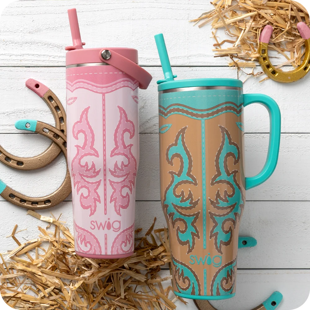 Boot Scootin' Turquoise Mega Mug 40oz - Image 3