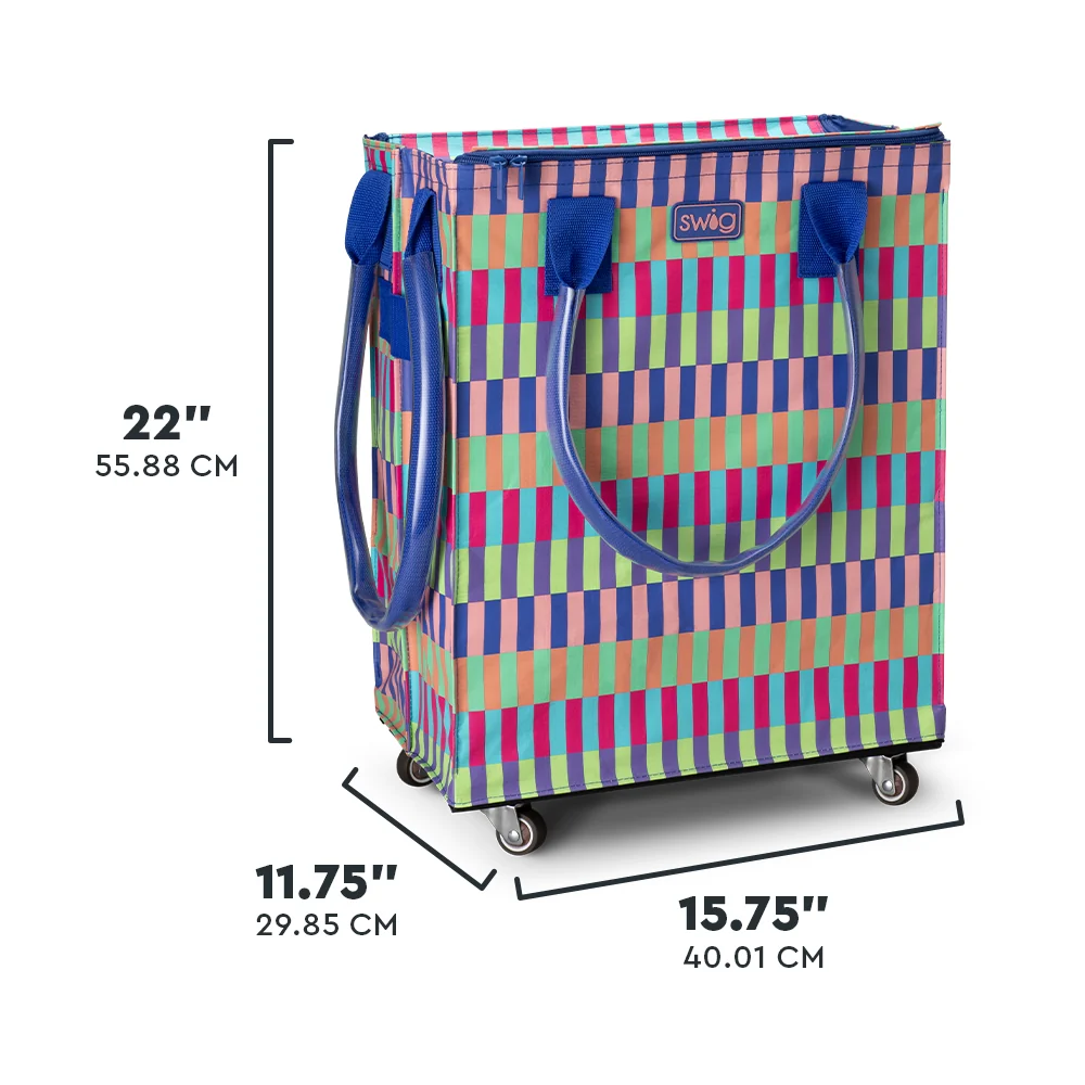 Brite Stripe Mega Tote Bag - Image 3