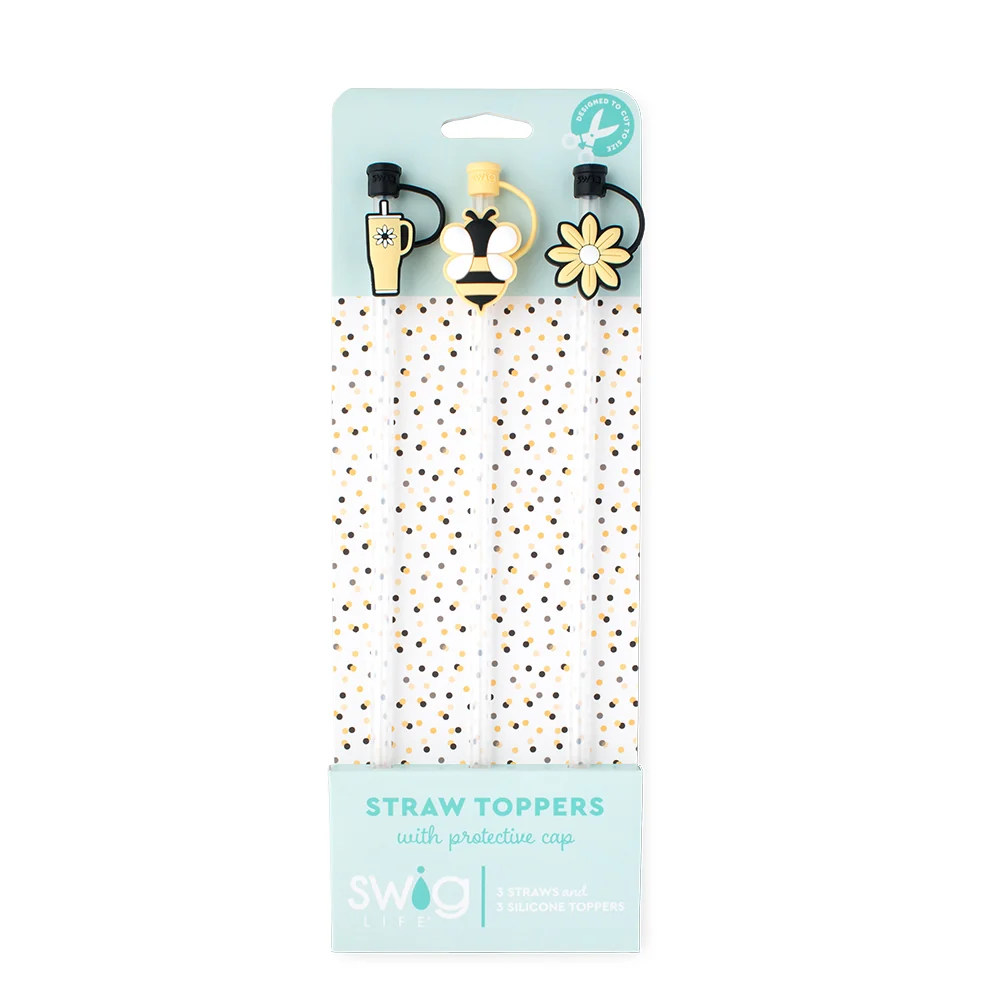 Busy Bee Straw Topper Set - Image 2