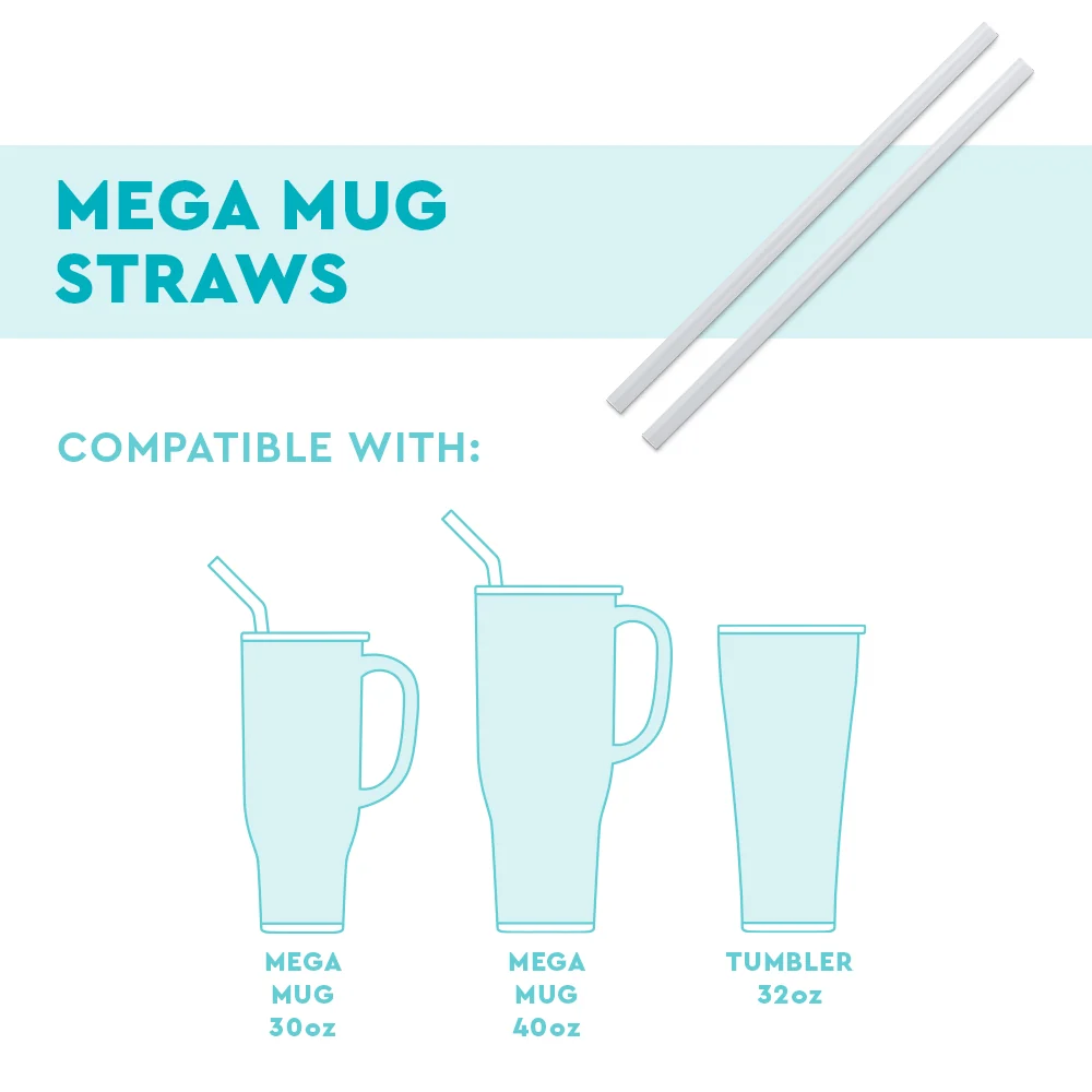 Replacement Straws 2-Pack Mega Mugs - Image 2