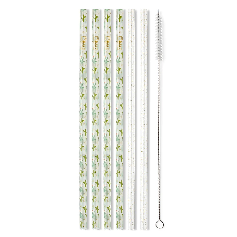 Desert Child + Gold Glitter Reusable Straw Set - Image 2