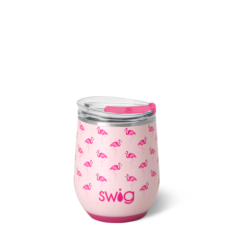 Flamingos Stemless Wine 12oz