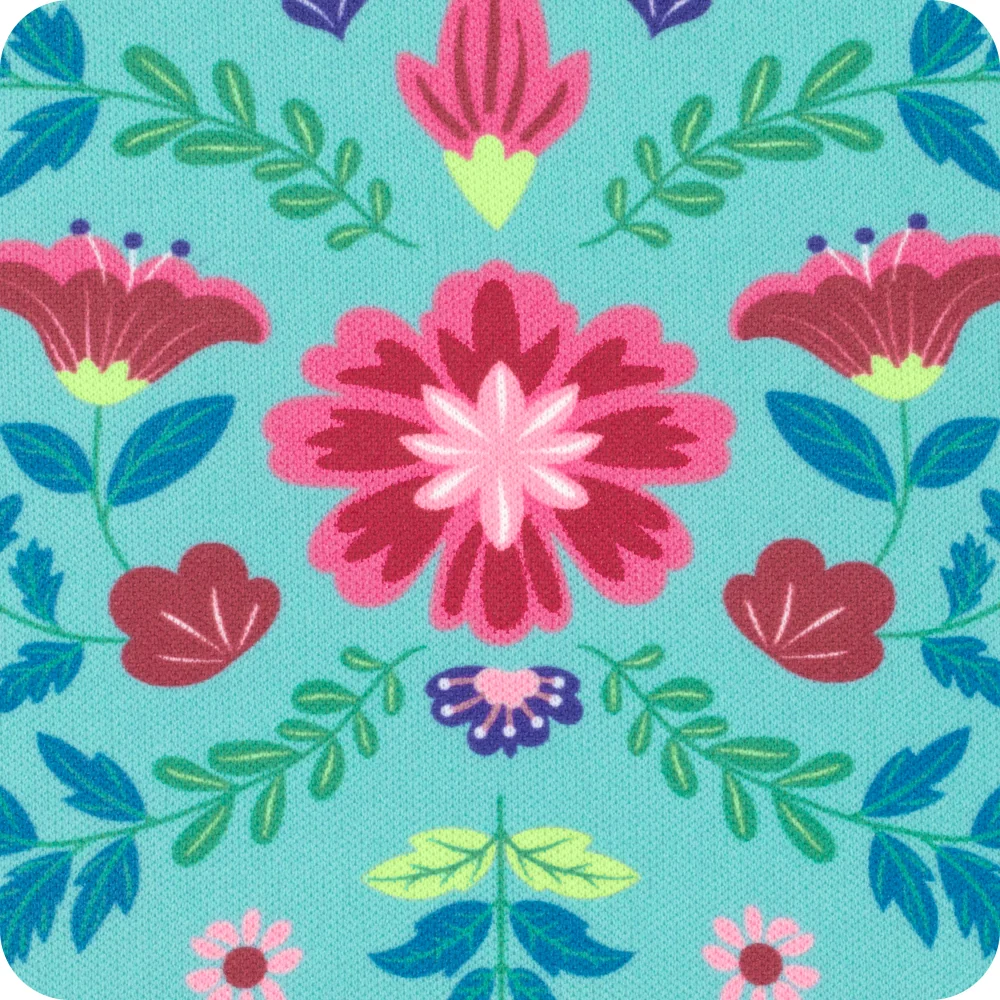 Flora Azul Medium Iced Cup Coolie - Image 2