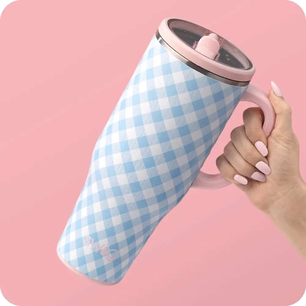 Gingham Mega Mug 40oz - Image 4