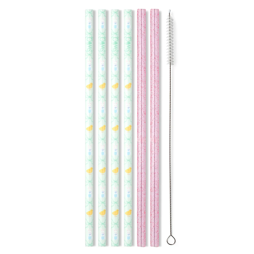 Hoppy Easter Reusable Straw Set - Image 3