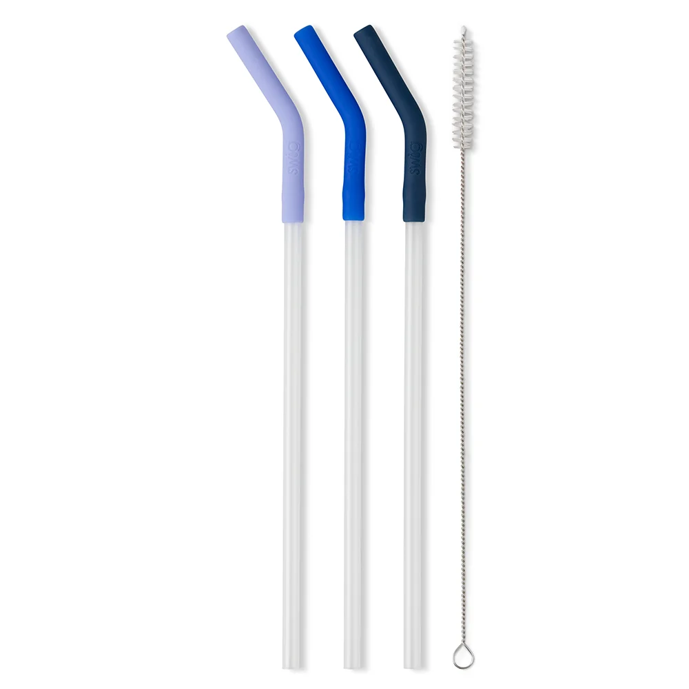 Hydrangea/Royal/Navy Reusable Straw Set Mega Mugs - Image 3