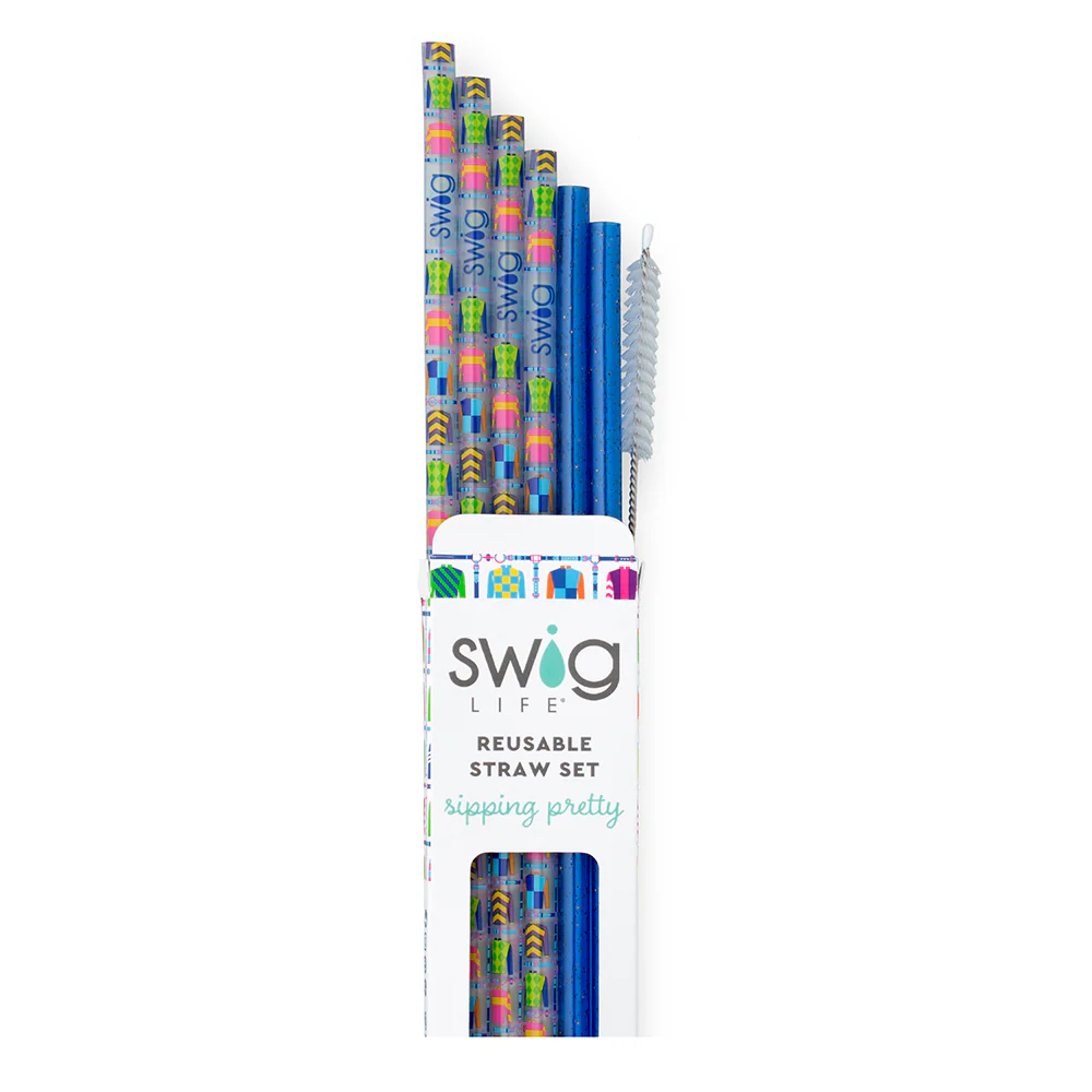 Jockey Club Reusable Straw Set