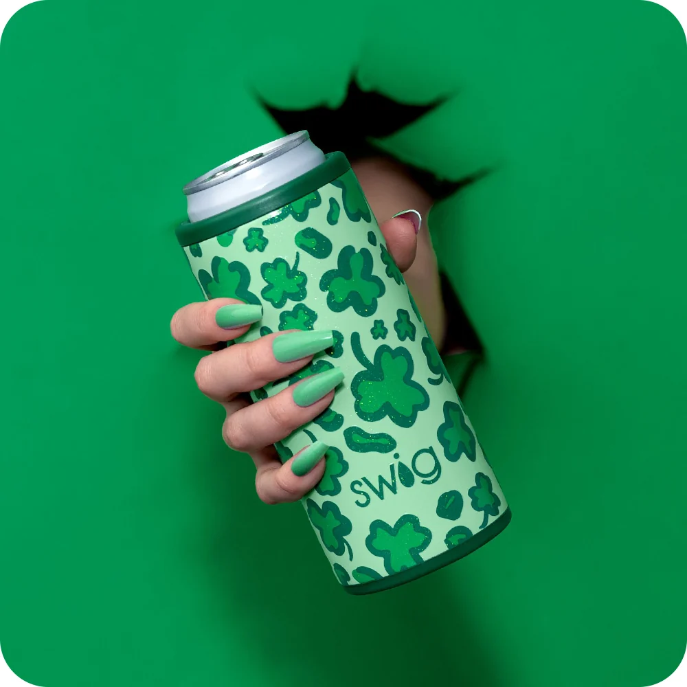 Lucky Leopard Skinny Can Cooler 12oz - Image 3
