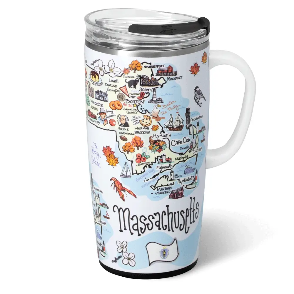 Massachusetts Travel Mug 22oz - Image 3