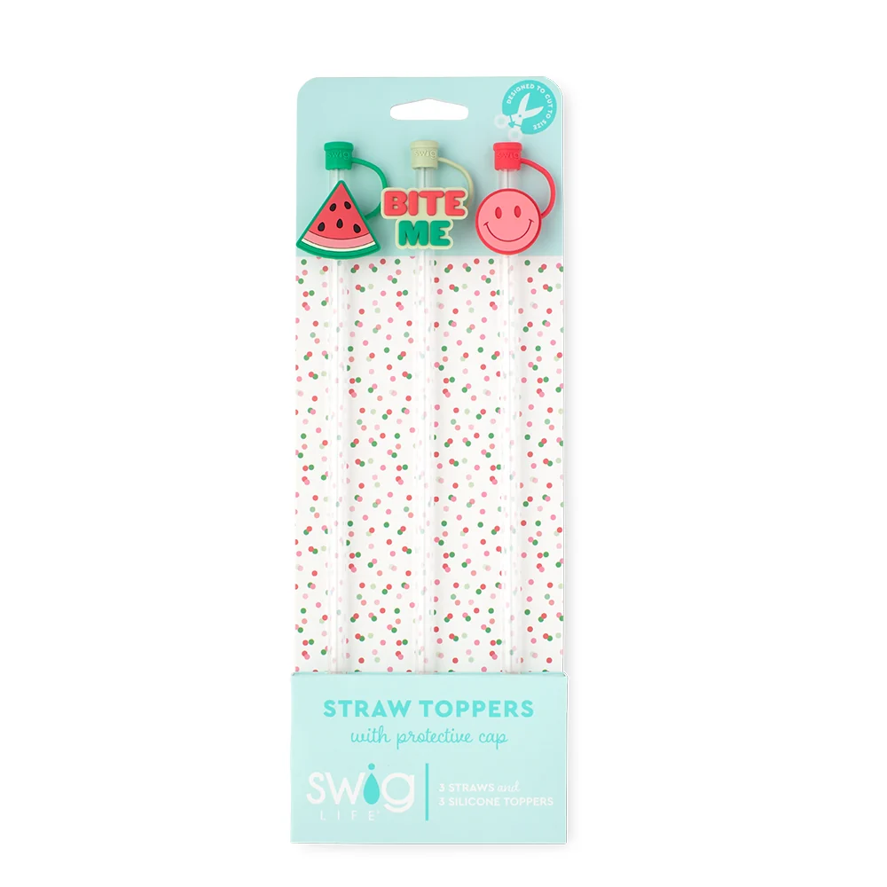 Melon Slice Straw Topper Set - Image 2