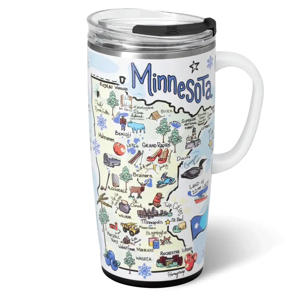 Minnesota Travel Mug 22oz - Image 3