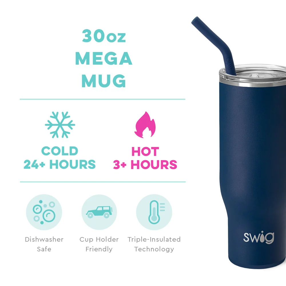 Navy Mega Mug 30oz - Image 3