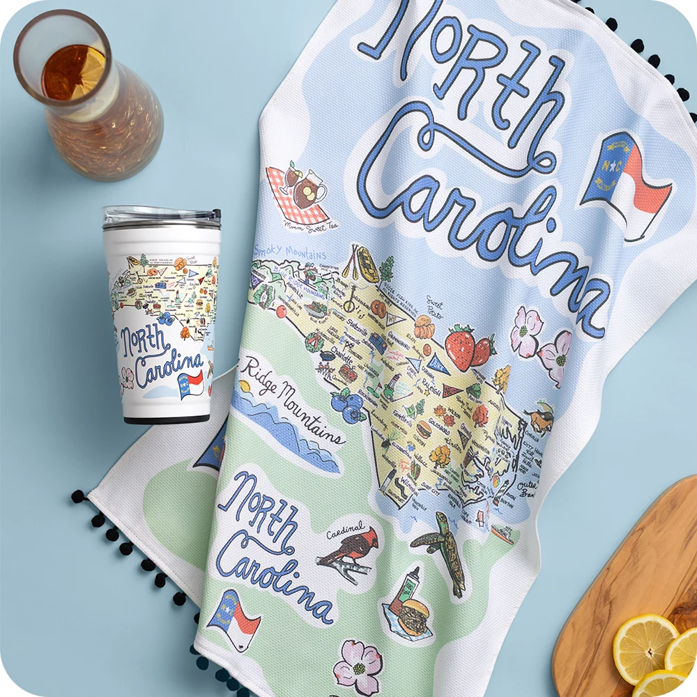 North Carolina Tea Towel - Image 3