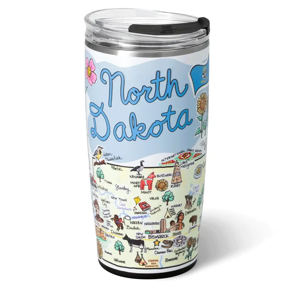North Dakota Tumbler 22oz - Image 3