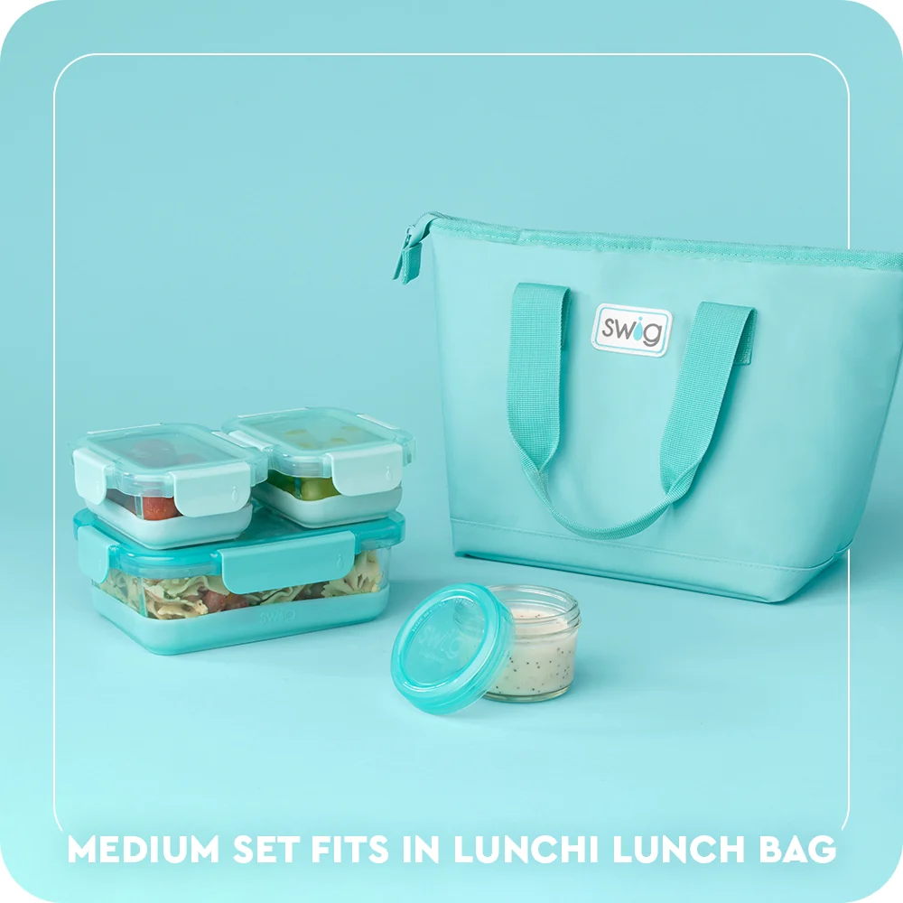 Pink 3pc Glass Food Storage Medium Set - Image 11