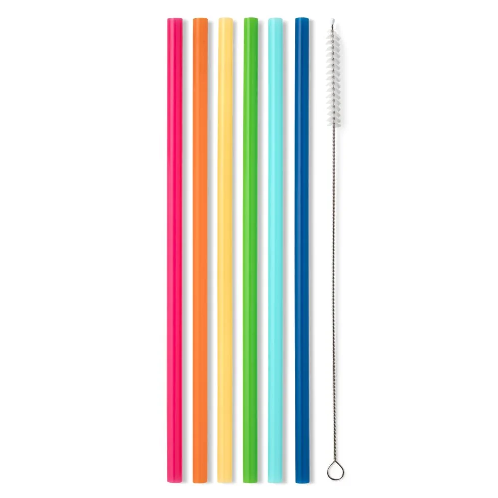 Rainbow Reusable Straw Set - Image 2