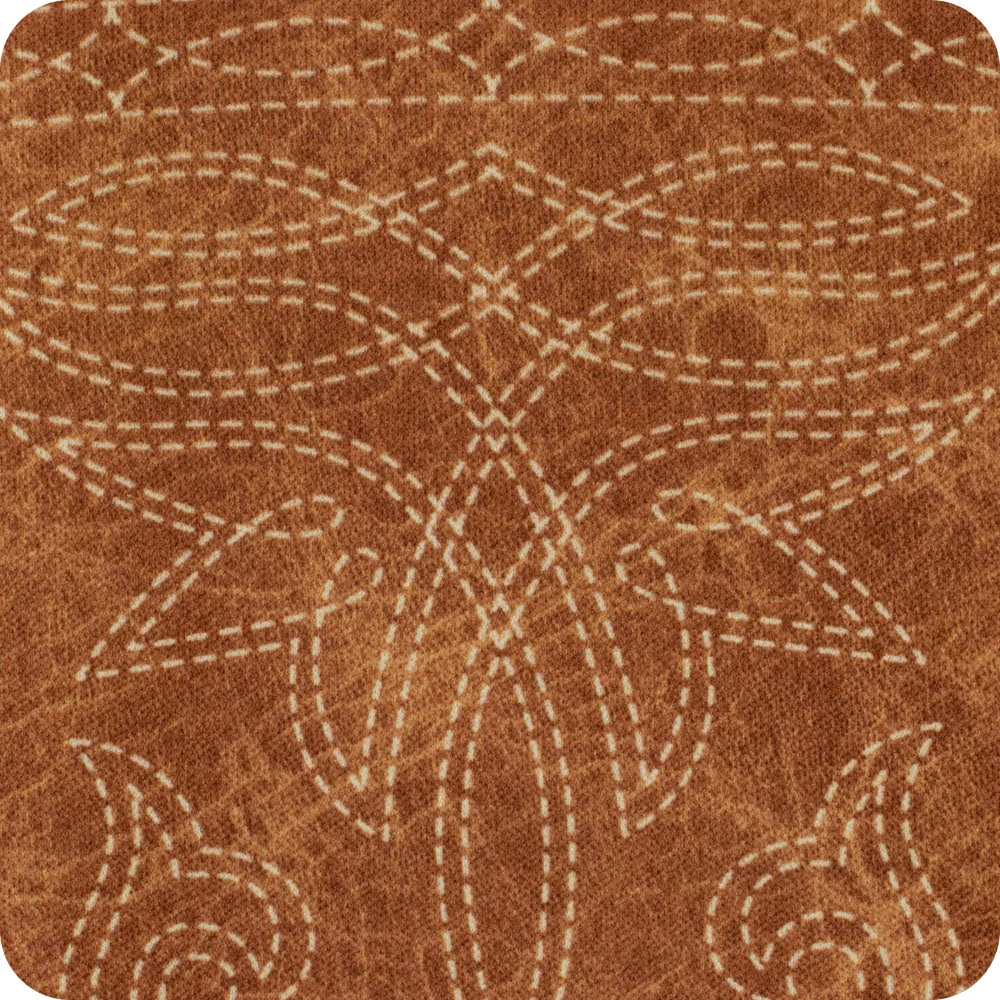 Saddle Stitch Cognac Slim Can Coolie - Image 2