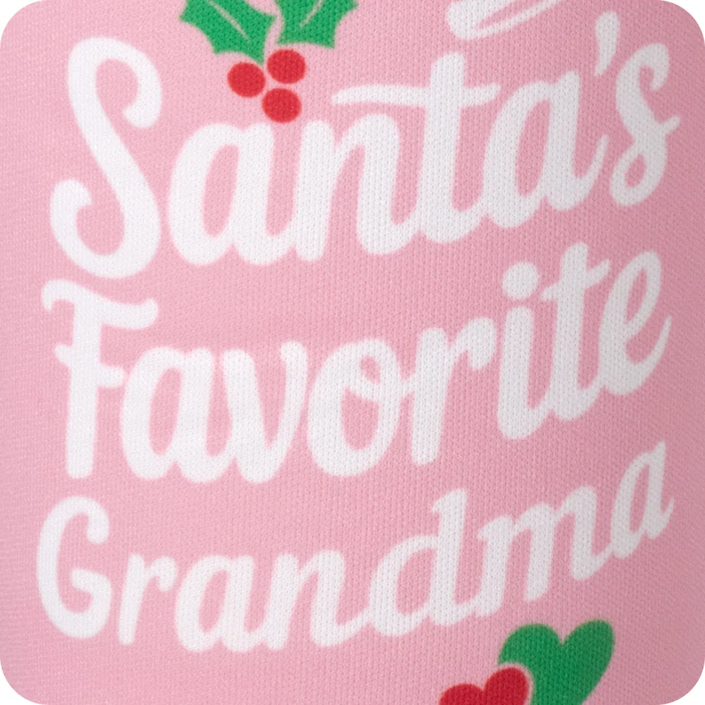 Santa's Favorite Grandma Medium Iced Cup Coolie - Image 2