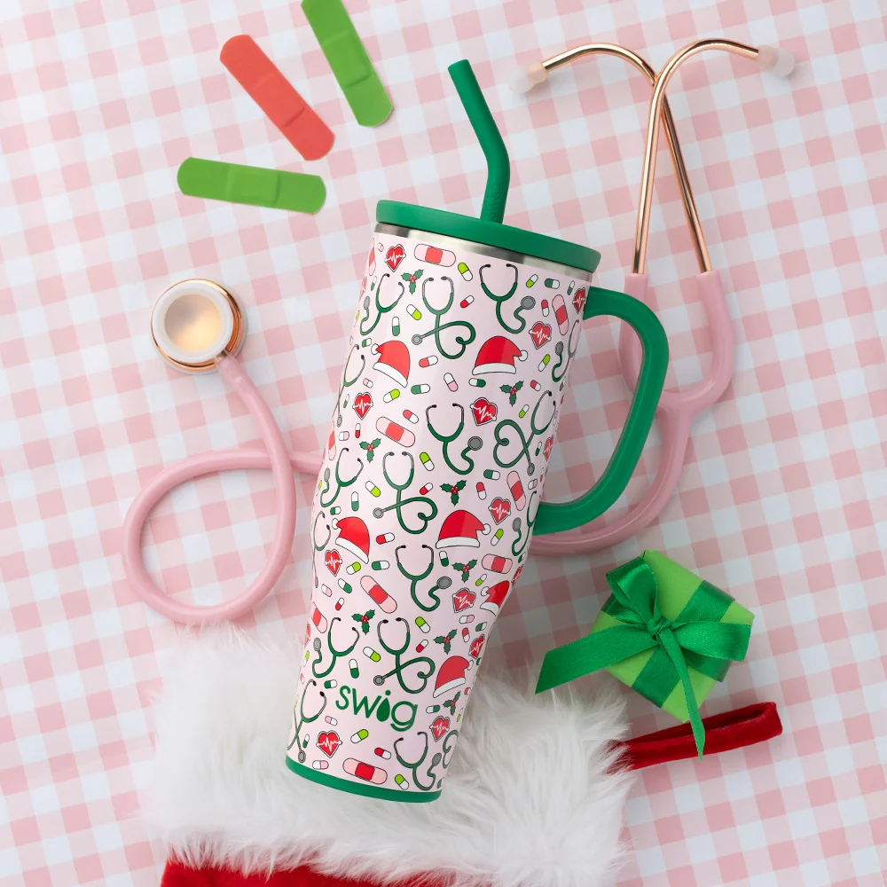 Santa's Scrubs Mega Mug 40oz - Image 3