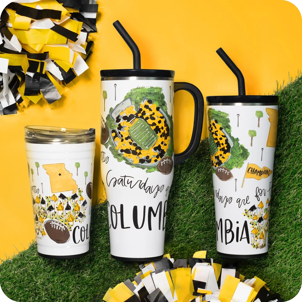 Saturdays in Columbia, MO Straw Tumbler 32oz - Image 3