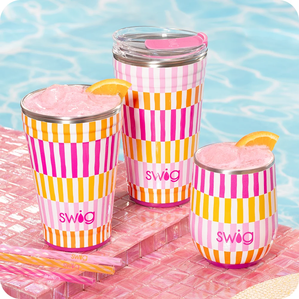 Sherbet Stripe Party Cup 24oz - Image 3