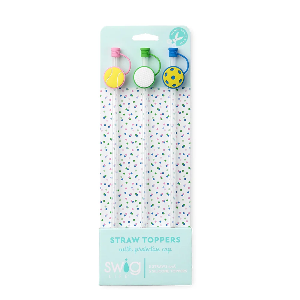 Sports Straw Topper Set - Image 2