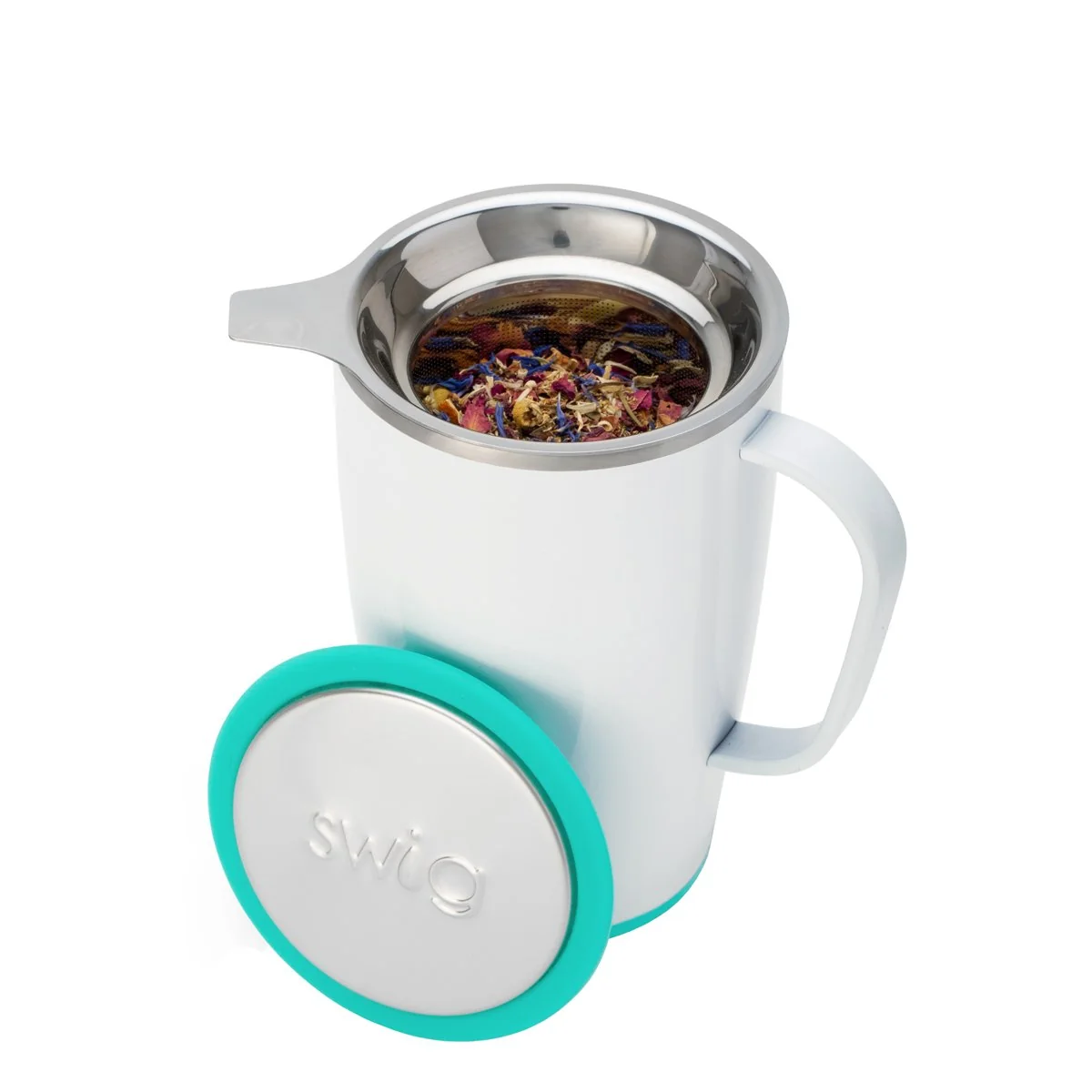 Stainless Steel Tea Infuser with Silicone Cover - Image 4