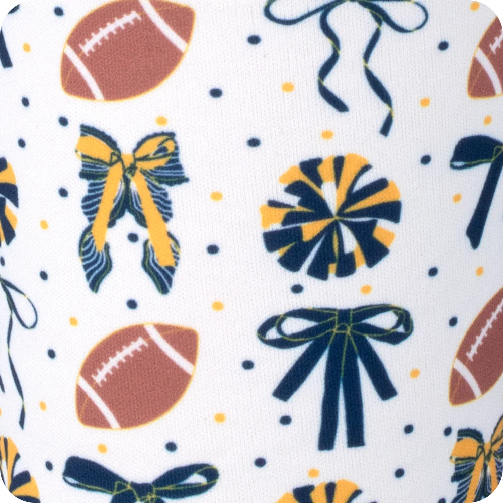 We've Got Spirit Navy + Yellow Medium Iced Cup Coolie - Image 2