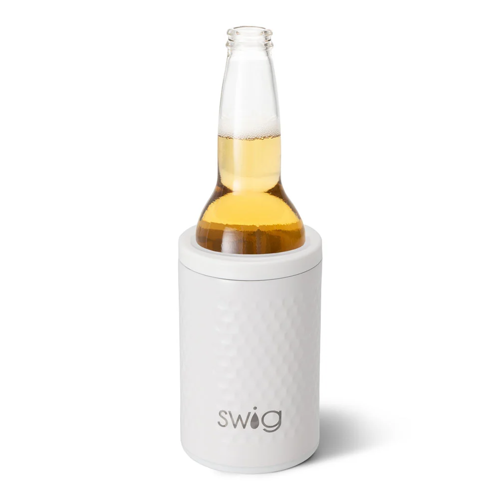 White Golf Ball Can + Bottle Cooler 12oz - Image 4