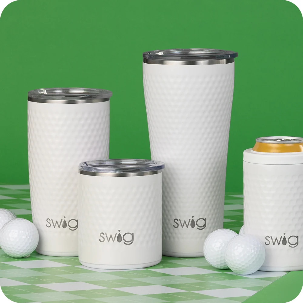 White Golf Ball Tumbler 32oz - Image 3