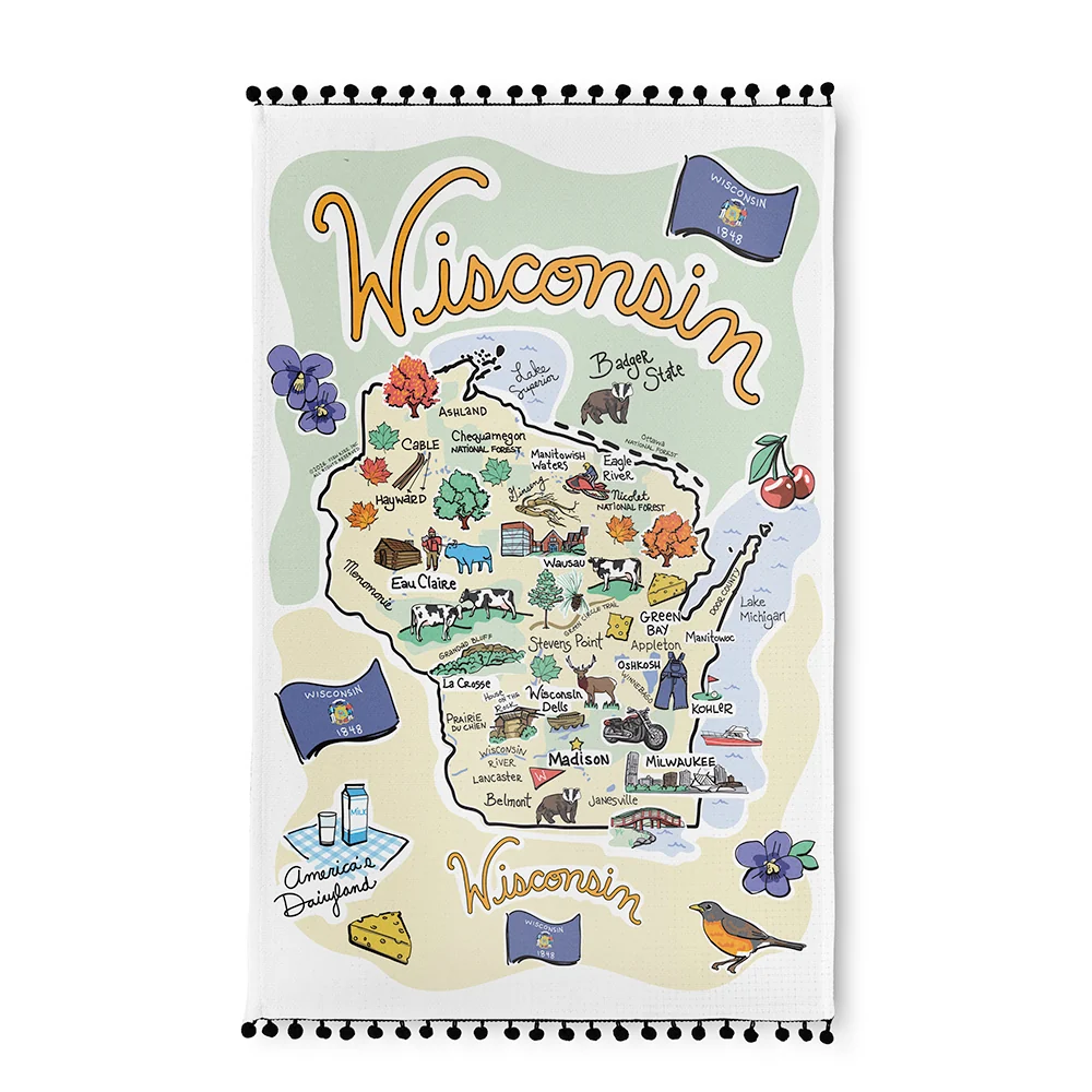 Wisconsin Tea Towel - Image 2